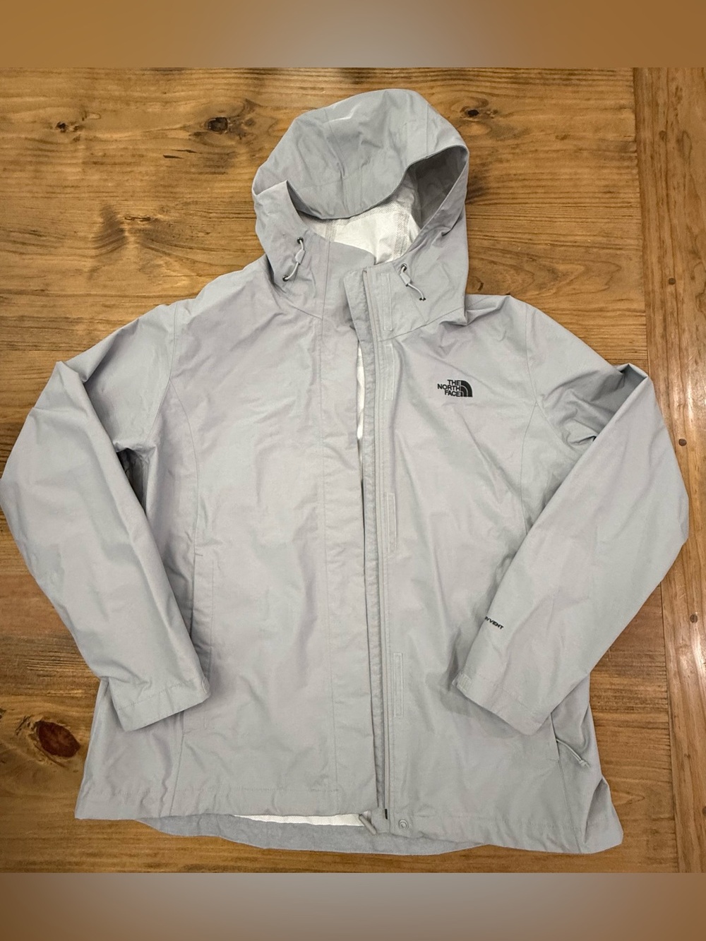 The North Face Women’s Light Grey Dryvent Rain Jacket